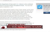 U.S. State Department issues travel alert for Europe